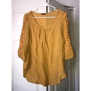 Yellow long sleeve blouse